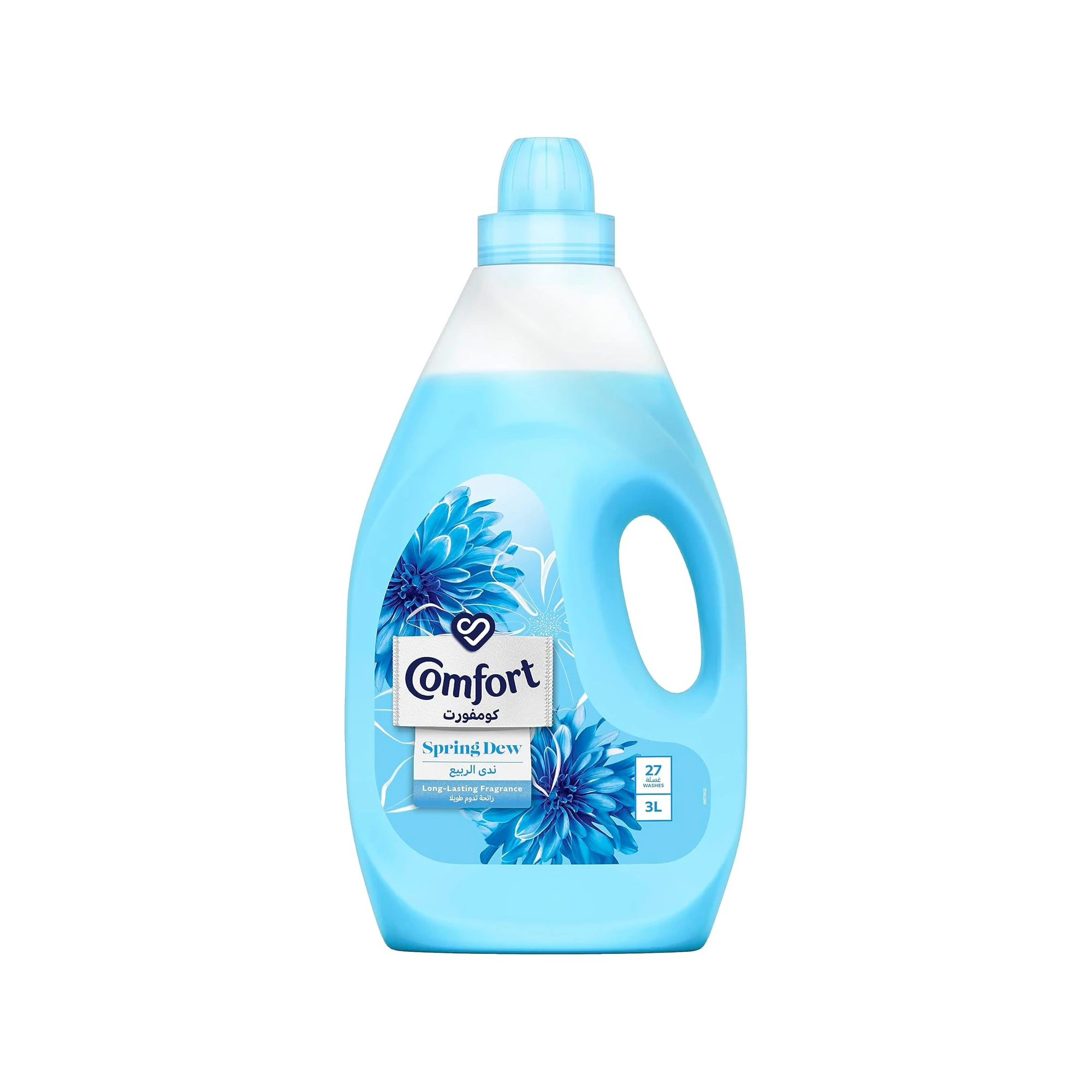 COMFORT Fabric Softener, Spring Dew, for fresh & soft clothes, 3L