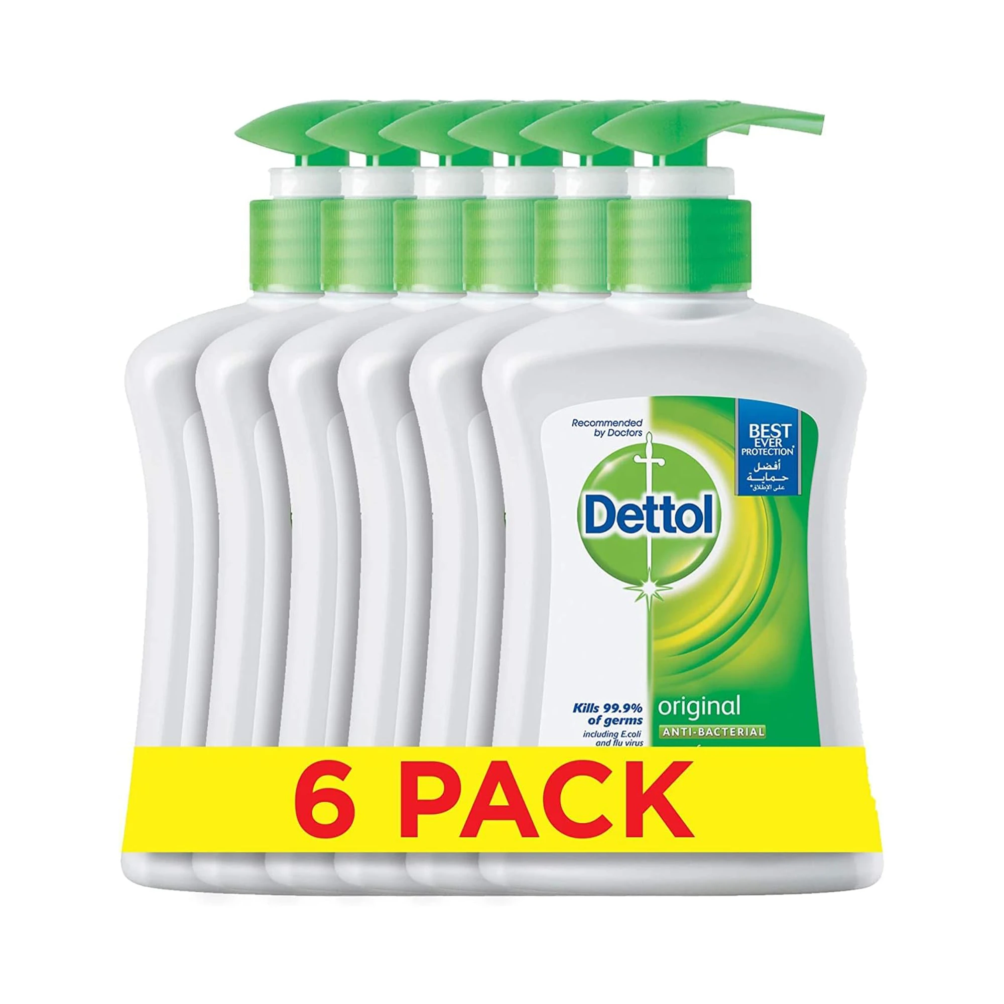 Dettol Hand Wash - Pack of 6 Pcs 6 x 200ml