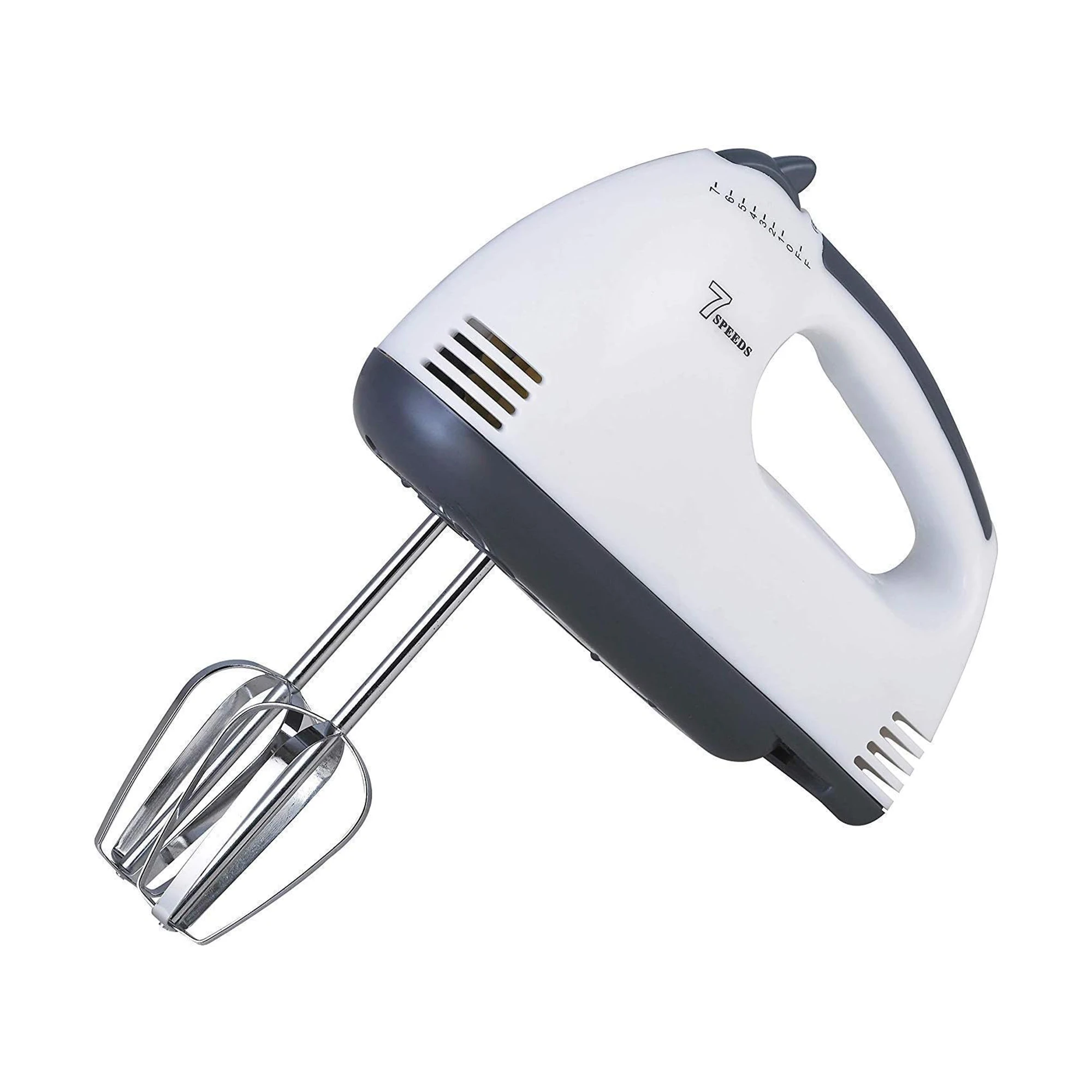 Electric 7 Speed Hand Mixer with 4 Pieces Stainless Blender, Bitter for Cake/Cre