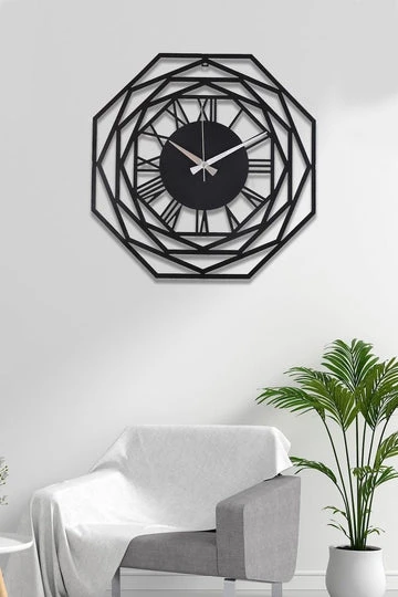 OCTAGON WALL CLOCK ACRYLIC DECORATION