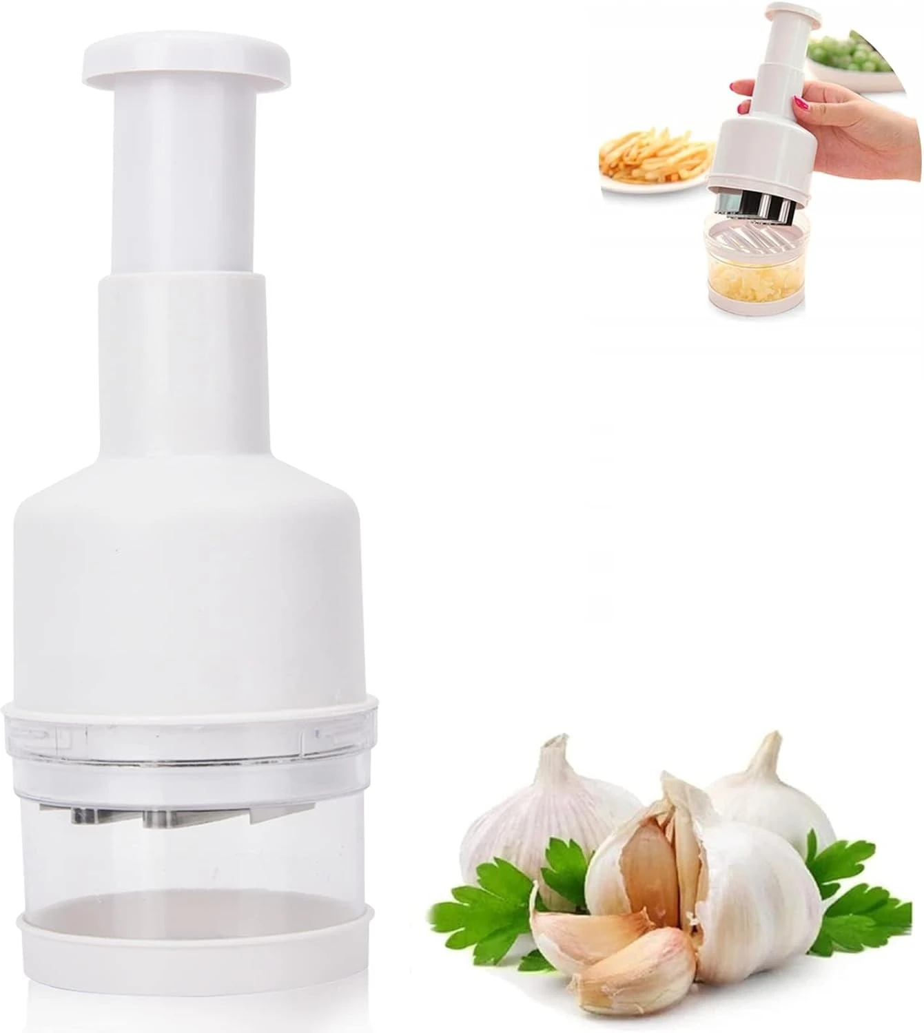 Azonee Food Chopper, Manual Vegetable Chopper, Fruit Chopper, Garlic Chopper, Ha