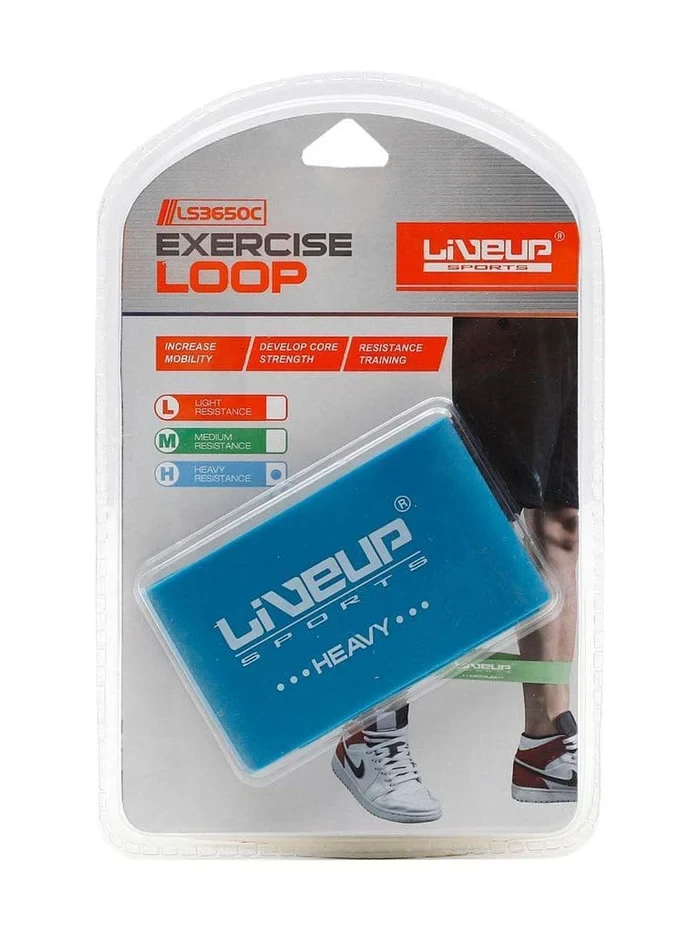 Liveup Exercise Loop LS3650C - Light Resistance Band for Fitness and Rehabilitat