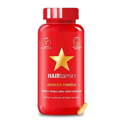 HAIRtamin Vegan Hair Vitamins for Faster Hair Growth, 30 Capsules