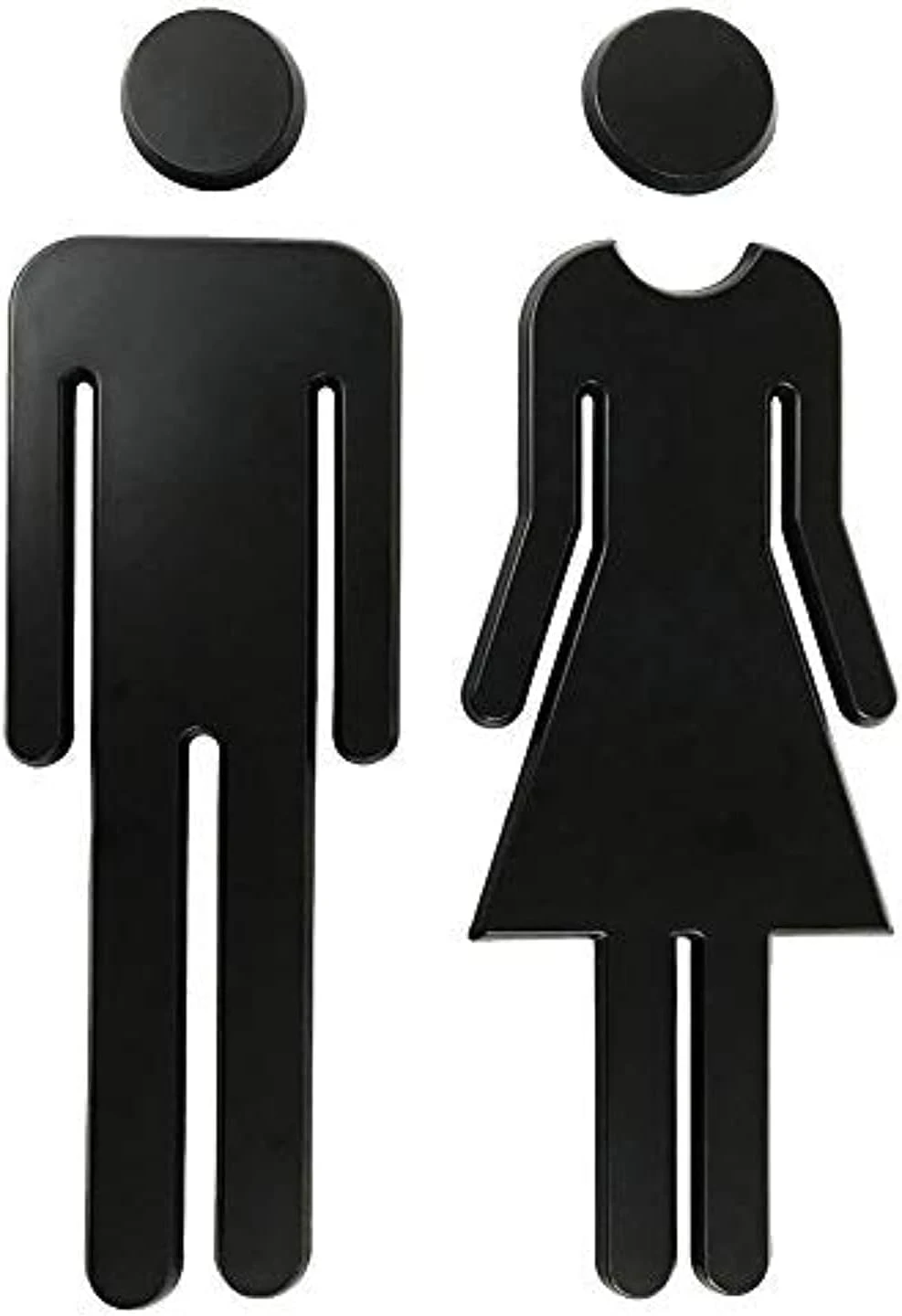 Toilet Loo Bathroom Restroom WC Door Wall Sign Signage Women and Men Prompt Sign