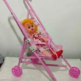 Doll with Trolley Toy – Fun and Imaginative Play for Kids