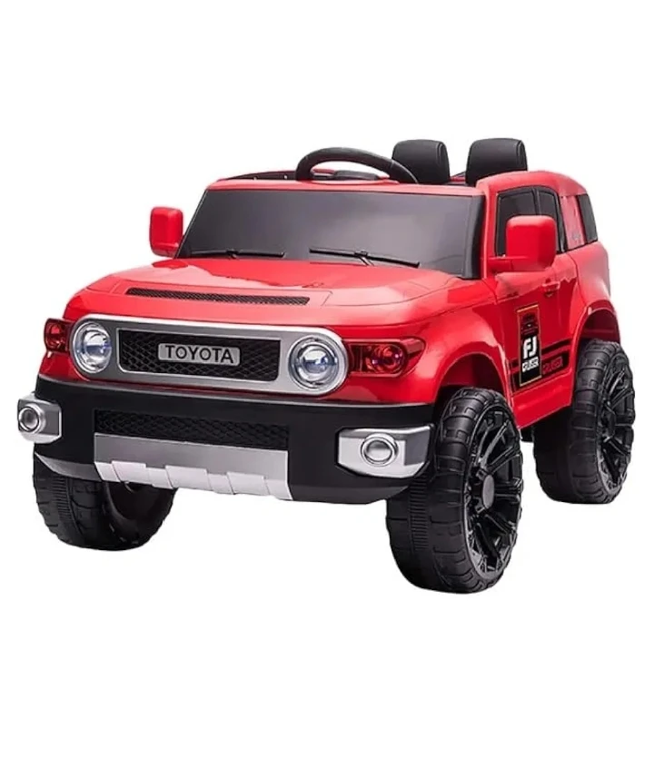 Powerful 12V Ride-On Car for Kids - Toyota FJ Cruiser with Music System (RED)