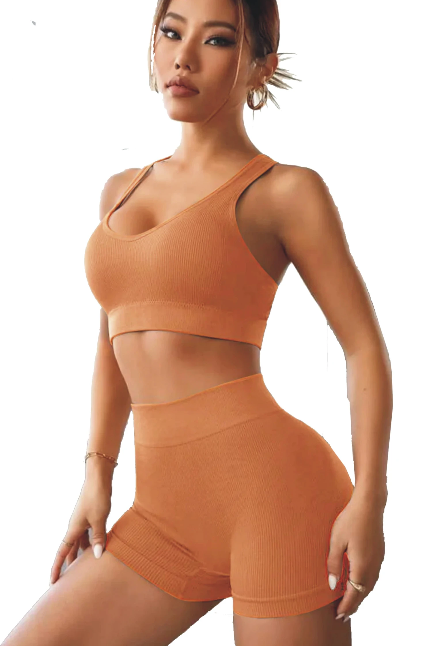 Gym suit Women Peach (S-M)