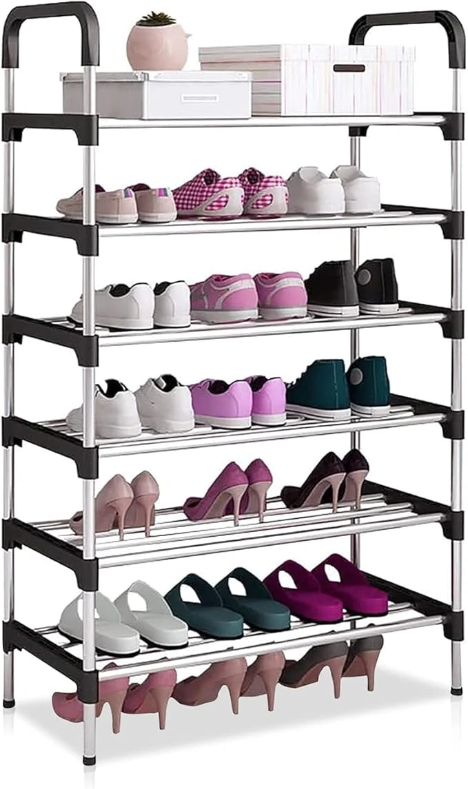 6 Layer Shoe Rack – Space-Saving & Durable Shoe Storage